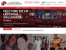Tablet Screenshot of festivalvallenato.com